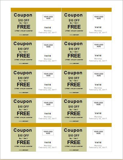 Microsoft Word Coupon Template How to Make Coupons with Sample Coupon Templates