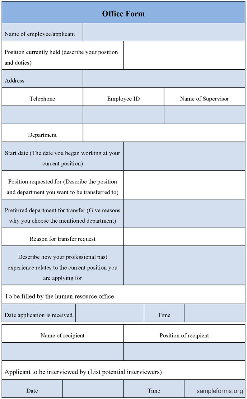 Microsoft Word forms Template Fice form Template Sample forms