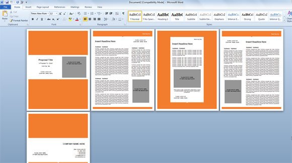 Microsoft Word Free Templates Modern Proposal Template for Microsoft Word