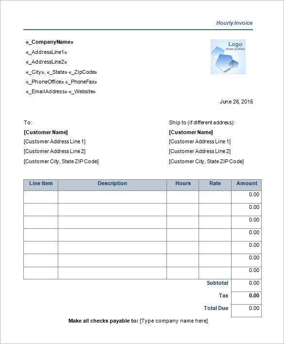 Microsoft Word Invoice Template Free 60 Microsoft Invoice Templates Pdf Doc Excel