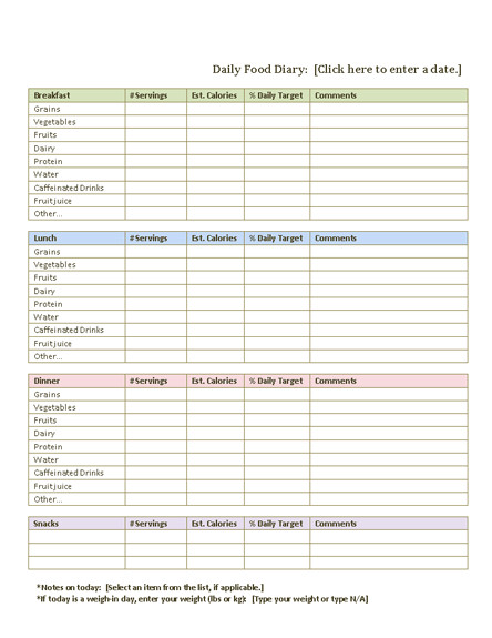 Microsoft Word Journal Templates Food Journal Template – Microsoft Word Templates