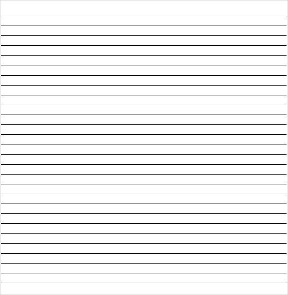 Microsoft Word Lined Paper Template 12 Lined Paper Templates Pdf Doc