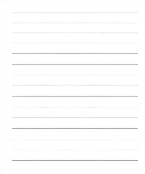 Microsoft Word Lined Paper Template Lined Paper Template 12 Download Free Documents In Pdf