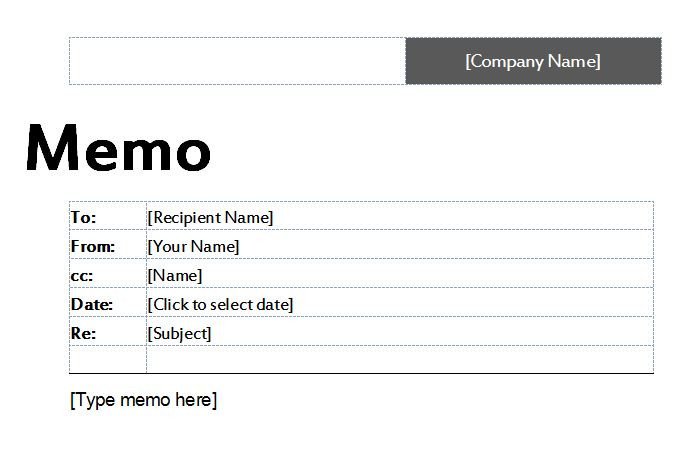 Microsoft Word Memo Templates Business Memo Template