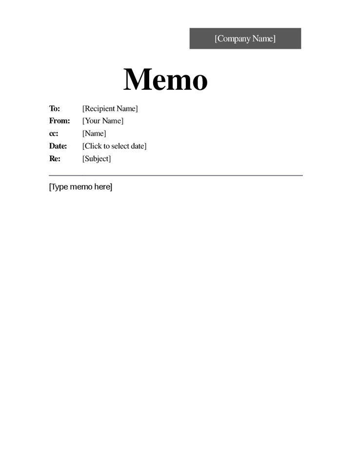 Microsoft Word Memorandum Template 6 Memo Templates Word Excel Pdf Templates