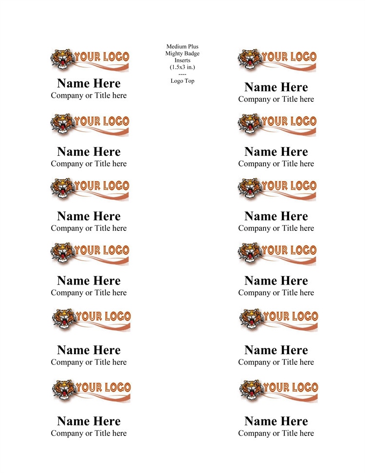 Microsoft Word Name Tag Template 5 Name Tag Templates to Print Custom Name Tags