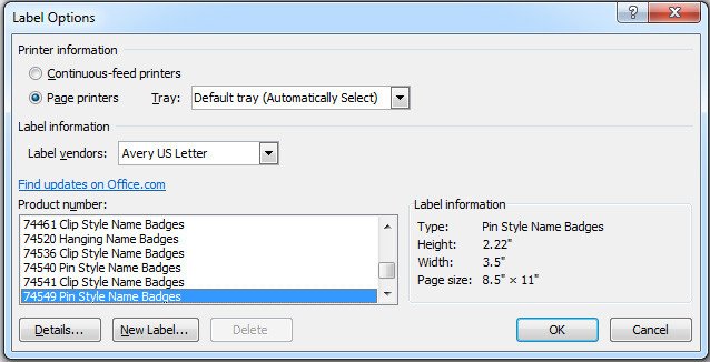 Microsoft Word Name Tag Template How to Print Name Tag Using Microsoft Word “mail Merge