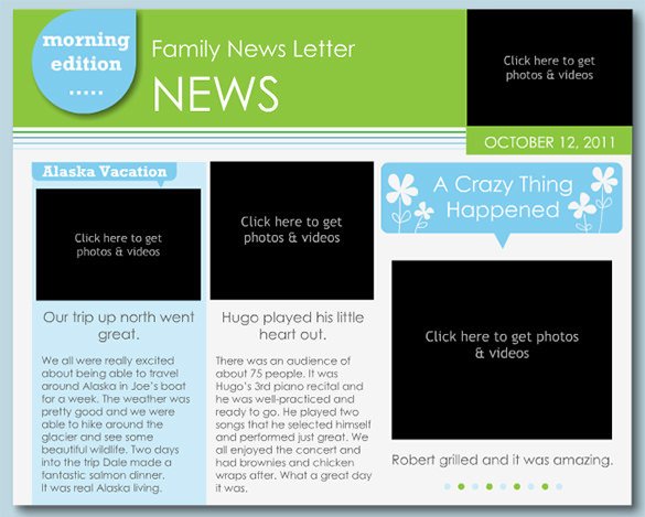 Microsoft Word Newsletter Templates Free 7 Family Newsletter Templates – Free Word Documents