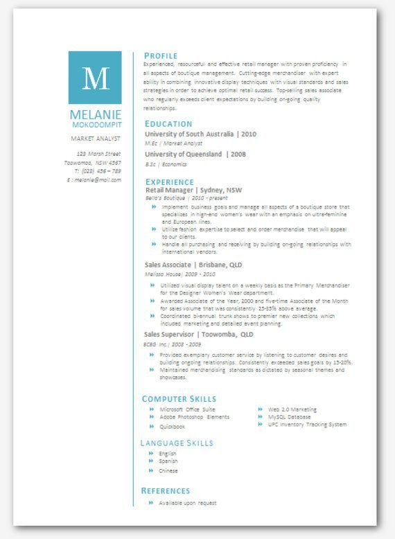Microsoft Word Portfolio Template Modern Microsoft Word Resume Template Melanie Mokodompit