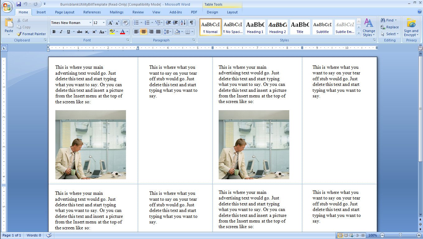 Microsoft Word Postcard Template How to Print Your Own Postcard Mailers Burris Puter