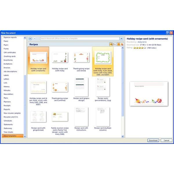 Microsoft Word Recipe Template Finding Microsoft Word Recipe Templates