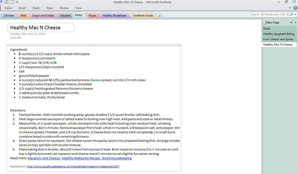 Microsoft Word Recipe Template Spring Clean Your Life with Microsoft Fice