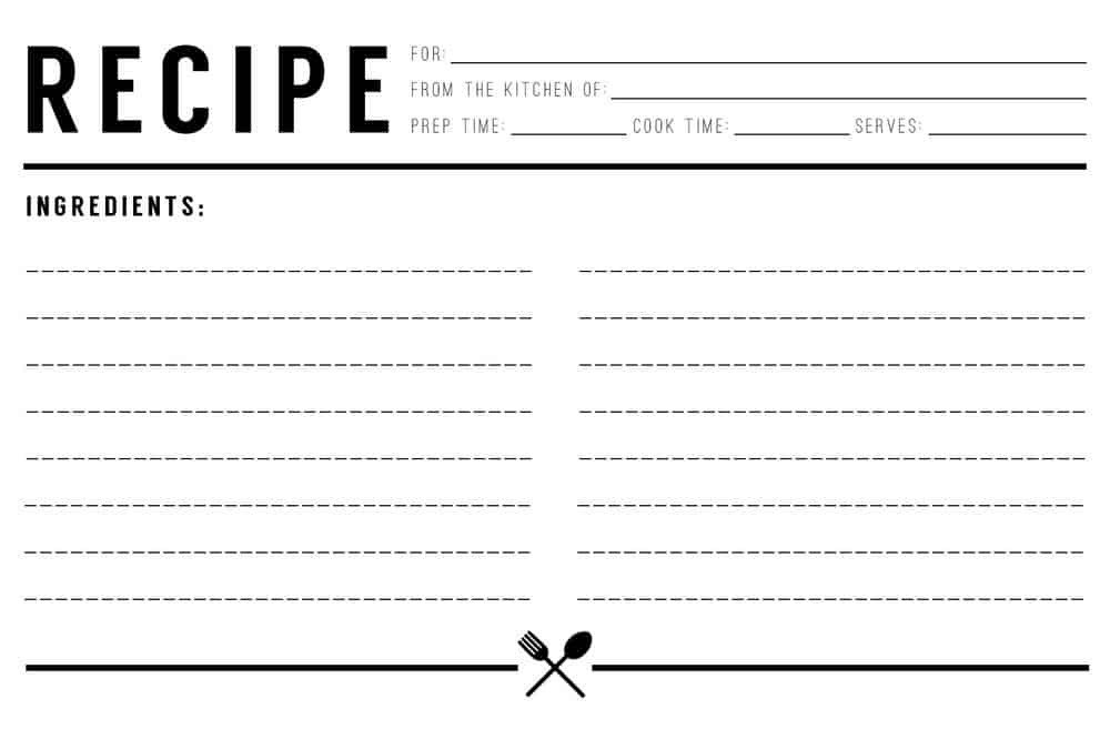 Microsoft Word Recipe Templates 13 Recipe Card Templates Excel Pdf formats