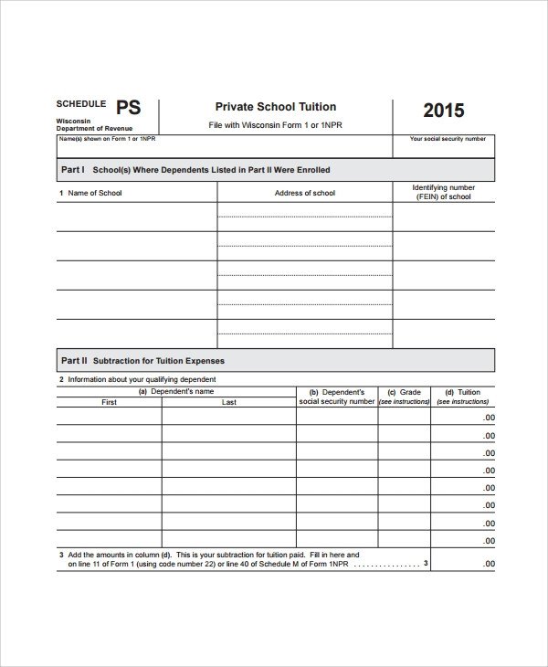 Middle School Schedule Template Sample School Schedule Template 11 Free Documents