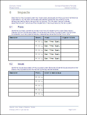 Military Conops Template Concept Of Operations Template – Download Ms Word Sample