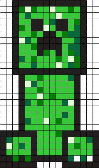 Minecraft Creeper Pattern Printable Perler Bead Patterns Perler Beads and Bead Patterns On