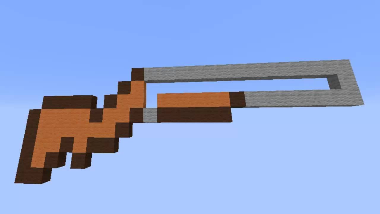 Minecraft Gun Pixel Art Minecraft I Pixel Art White Gun ¡primer Video