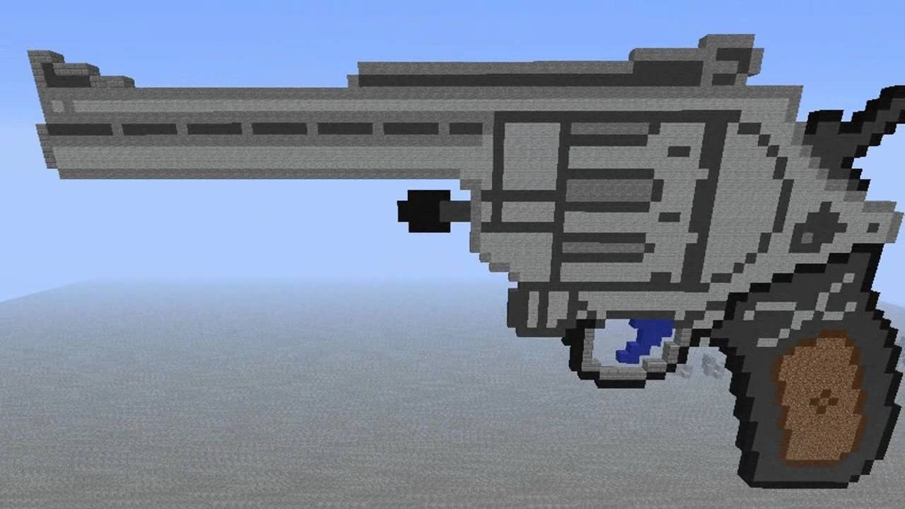 Minecraft Gun Pixel Art Minecraft Pixel Art 44 Magnum