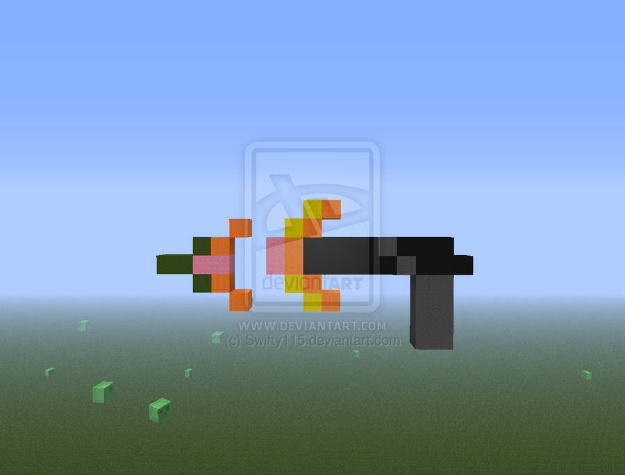 Minecraft Gun Pixel Art Minecraft Pixel Art Gun Firing by Swiftythefluffball On