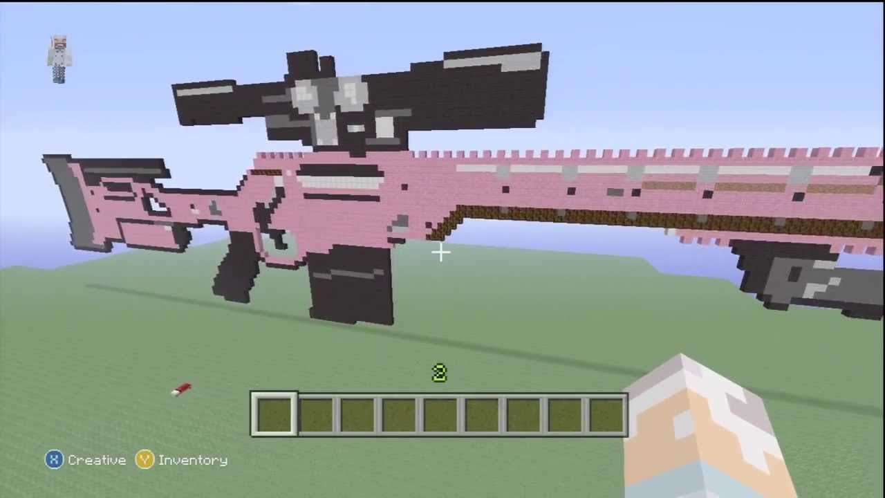 Minecraft Gun Pixel Art Minecraft Xbox 360 Edition Call Of Duty Guns Pixel Art