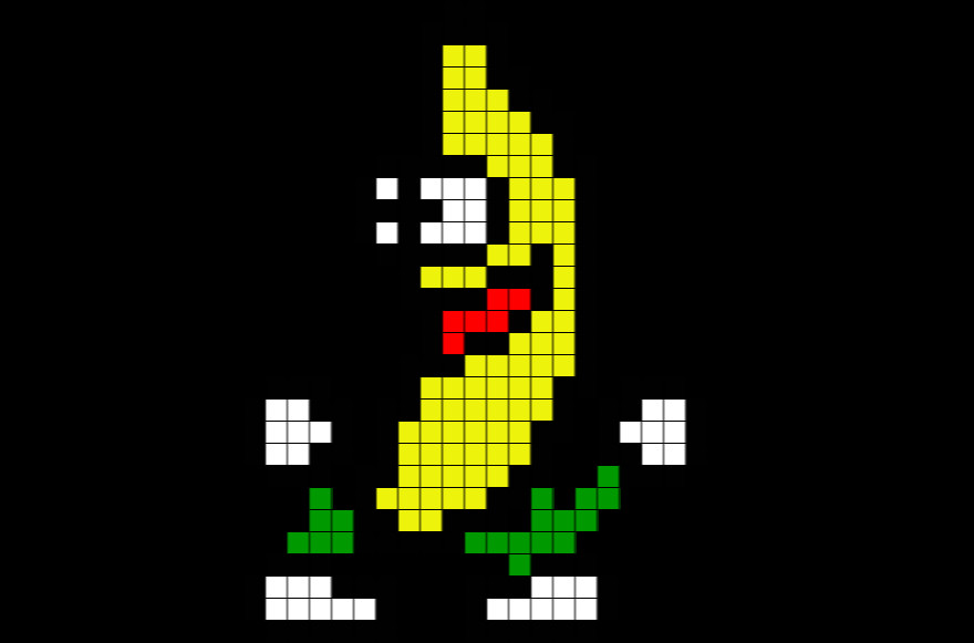 Minecraft Pixel Art Banana Peanut butter Jelly Time Pixel Art Banana – Brik
