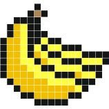 Minecraft Pixel Art Banana Triplet Banana Pixel Art