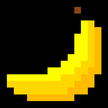 Minecraft Pixel Art Banana User Profile