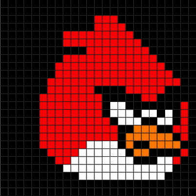Minecraft Pixel Art Grid Angry Birds Pixel Art Collection
