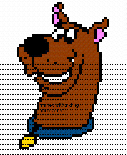 Minecraft Pixel Art Templates Minecraft Pixel Art Templates Scooby Doo