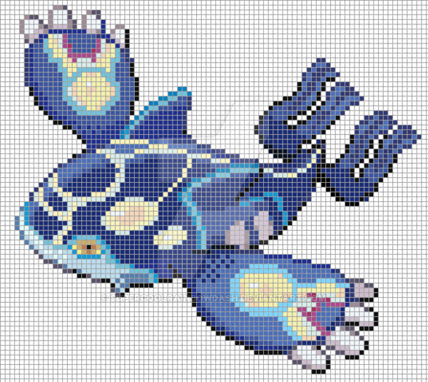 Minecraft Pokemon Pixel Art Grid Kyogre Pixel Art Grid by Supercoolrainbowdashviantart