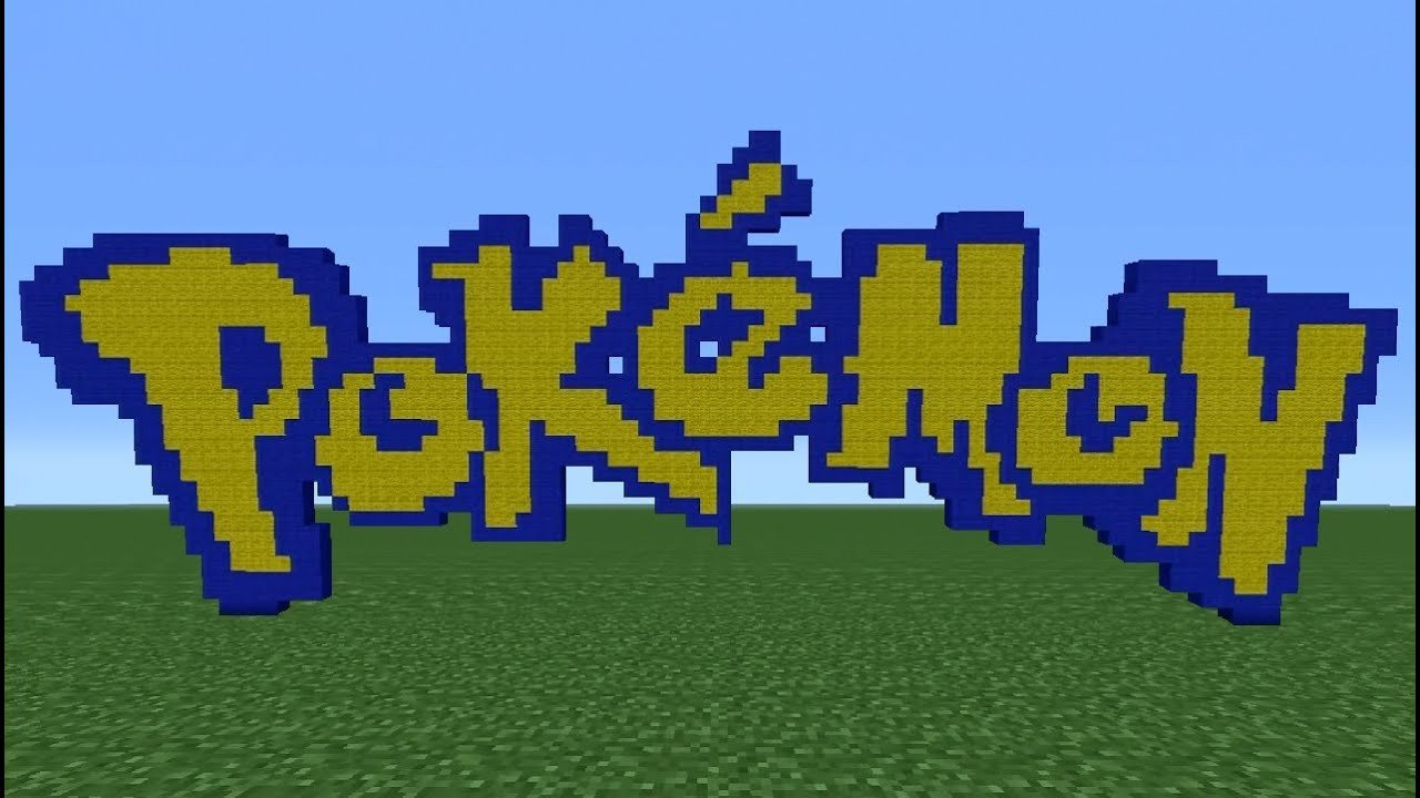 Minecraft Pokemon Templates Minecraft Tutorial How to Make the Pokemon Logo