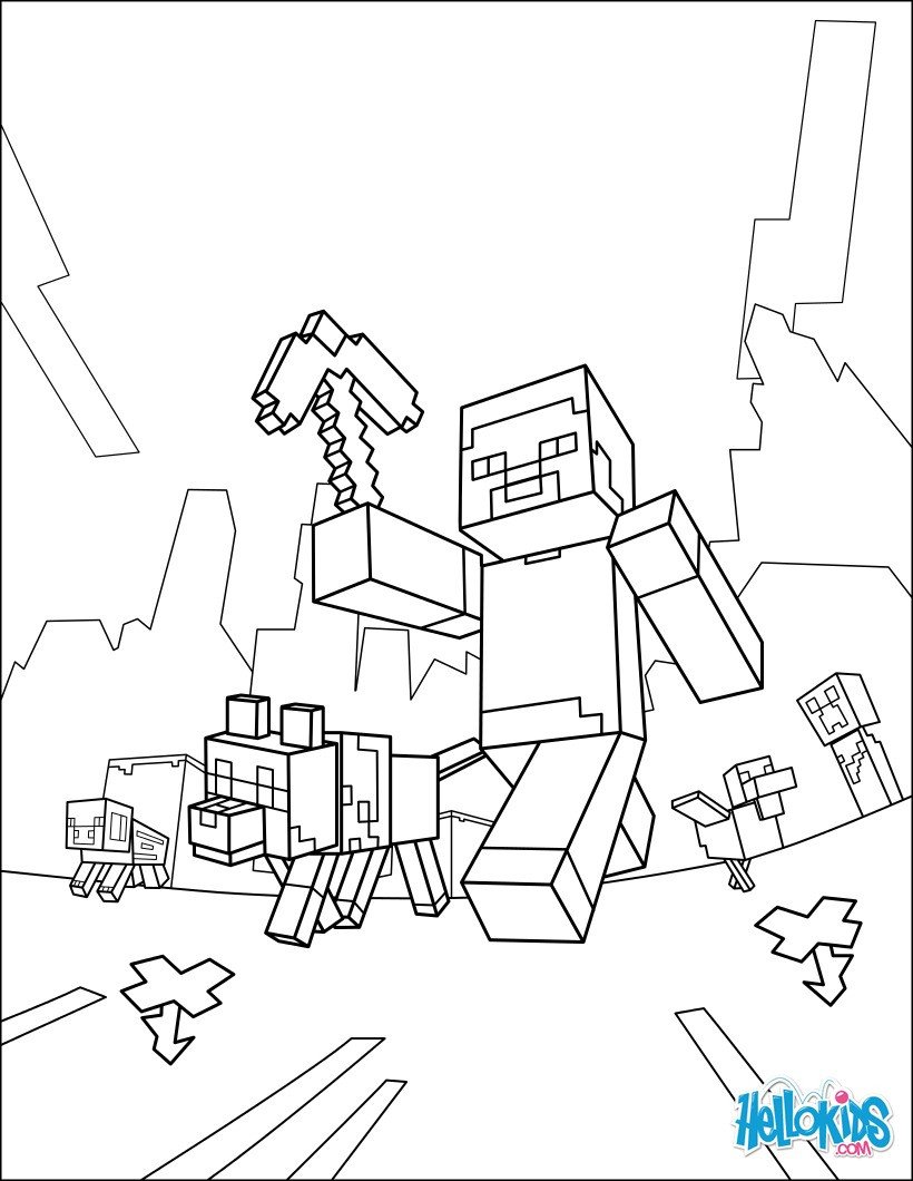 Minecraft Printable Coloring Pages Minecraft Coloring Page Taking A Walk Coloring Pages