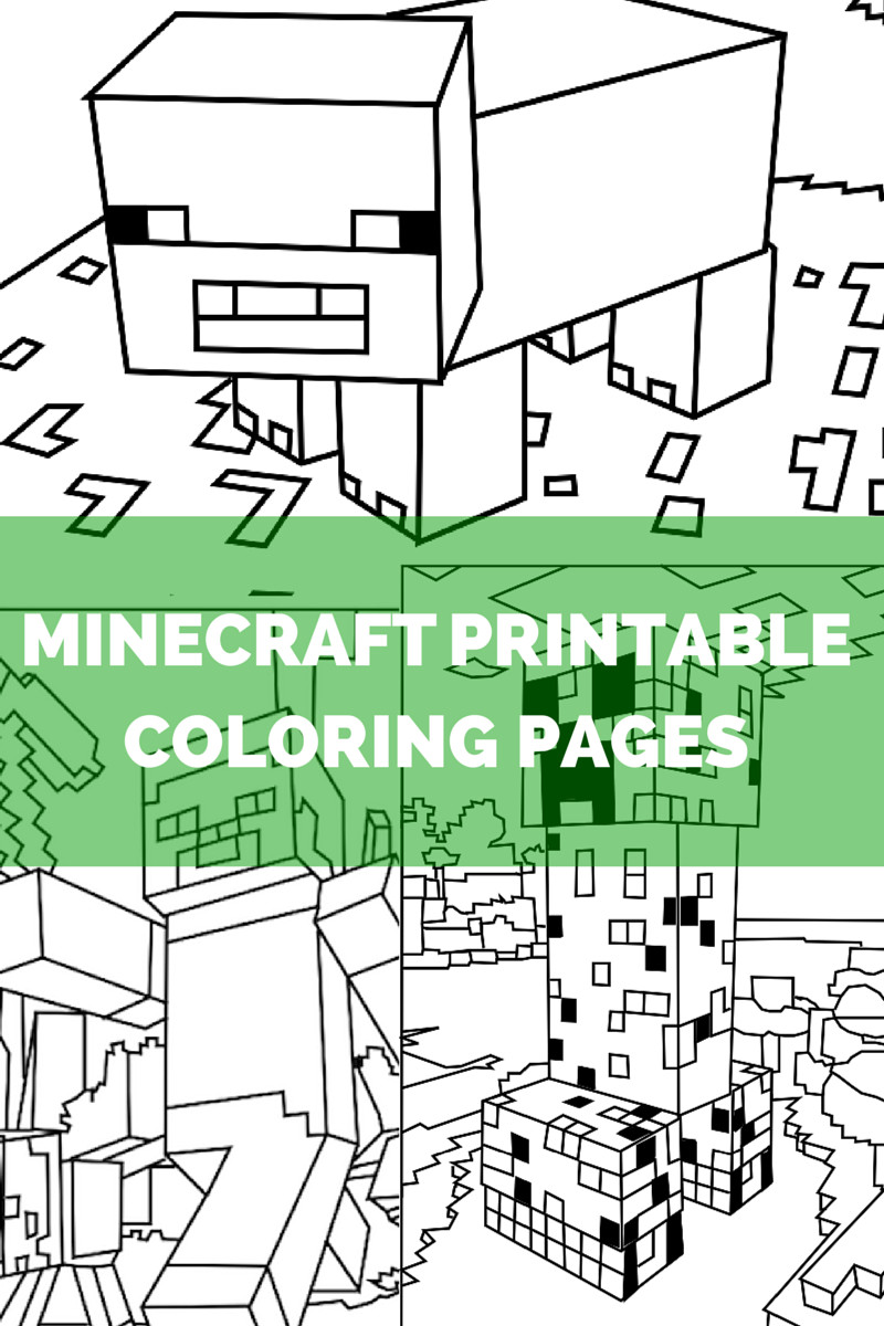 Minecraft Printable Coloring Pages Minecraft Coloring Pages