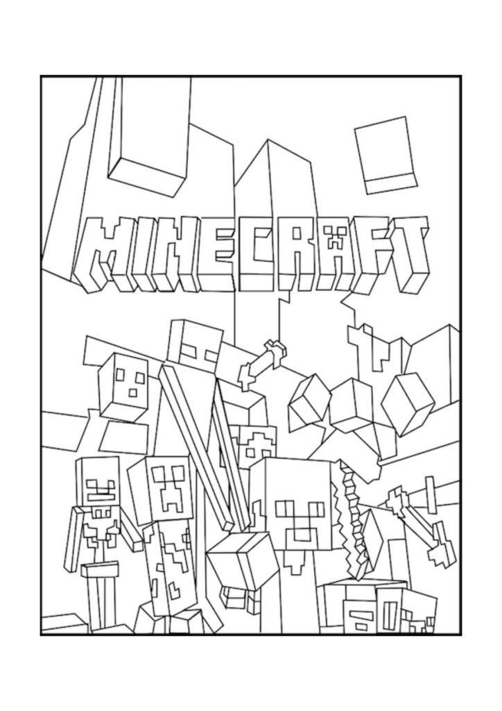 Minecraft Printable Coloring Pages Printable Minecraft Coloring Pages Coloring Home