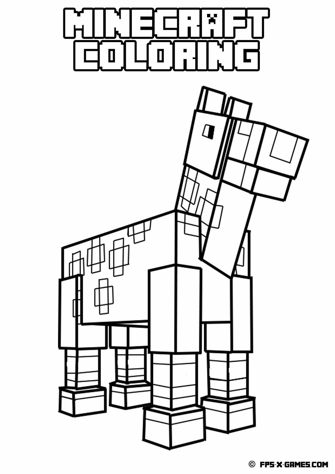 Minecraft Printable Coloring Pages Printable Minecraft Coloring Pages Coloring Home