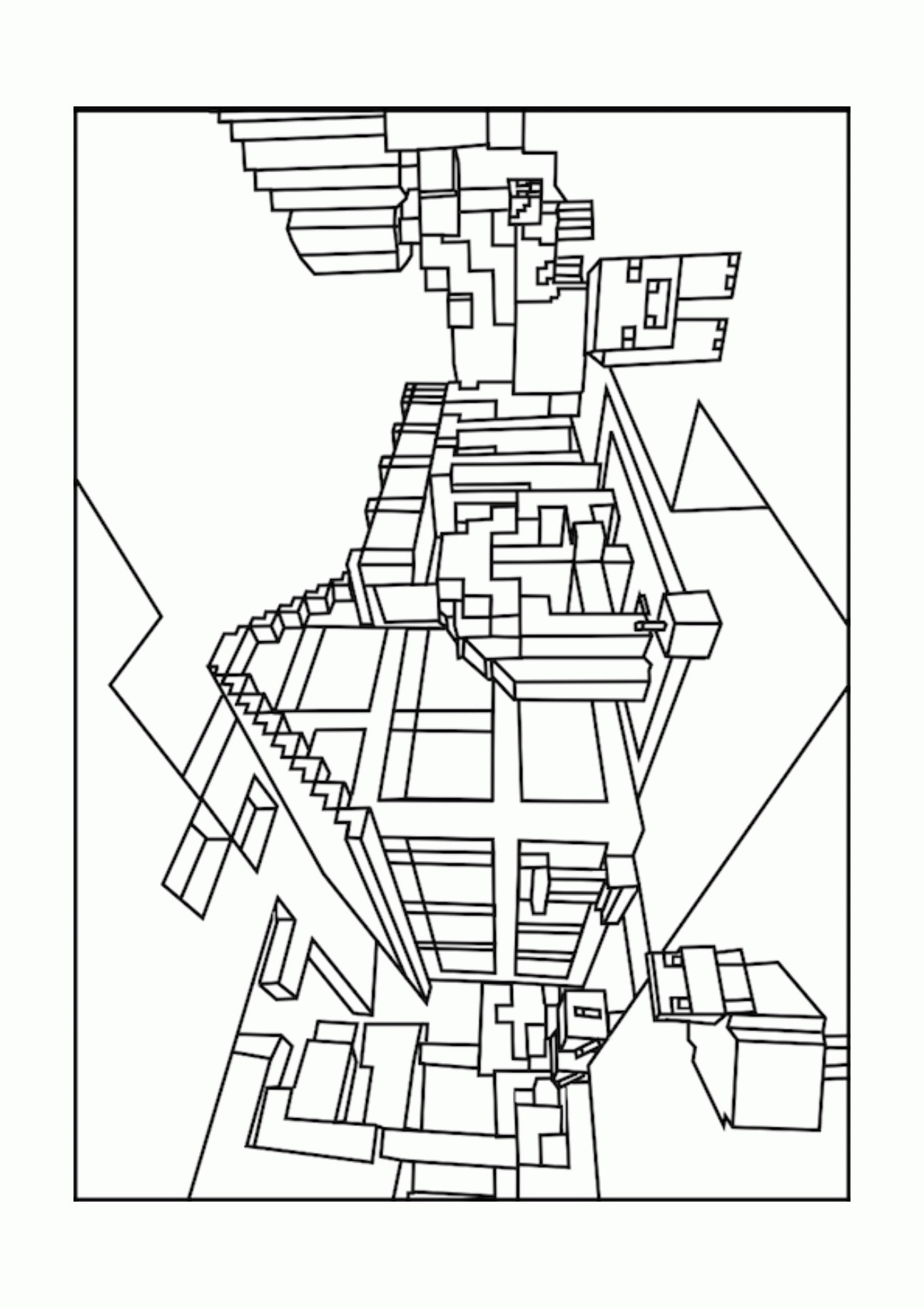 Minecraft Printable Coloring Pages Printable Minecraft Coloring Pages Coloring Home