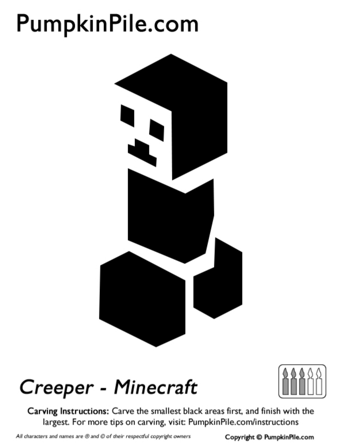 Minecraft Pumpkin Stencils 16 Easy to Use Pumpkin Carving Stencils to Help You Win