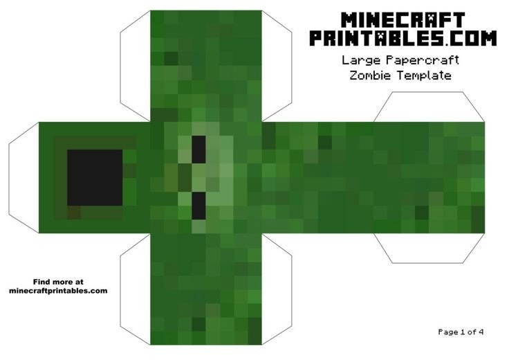 Minecraft Zombie Template 126 Best Images About Minecraft Printable Papercrafts On