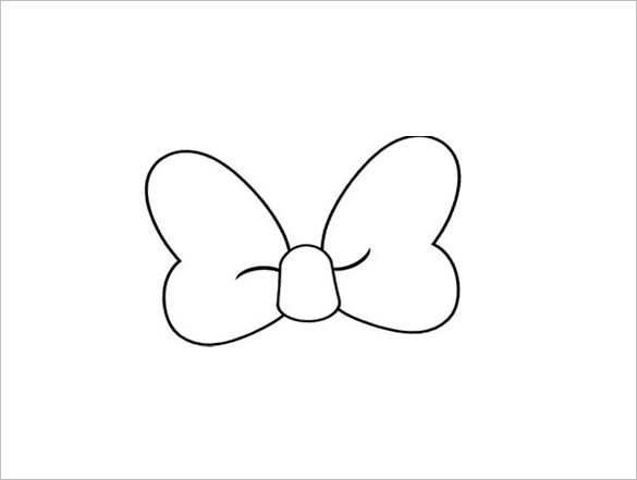 Minnie Mouse Bow Outline 7 Printable Minnie Mouse Bow Templates