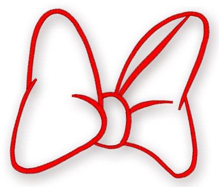 Minnie Mouse Bow Outline Minnie Mouse Bow Tattoo Clipart Best Clipart Best