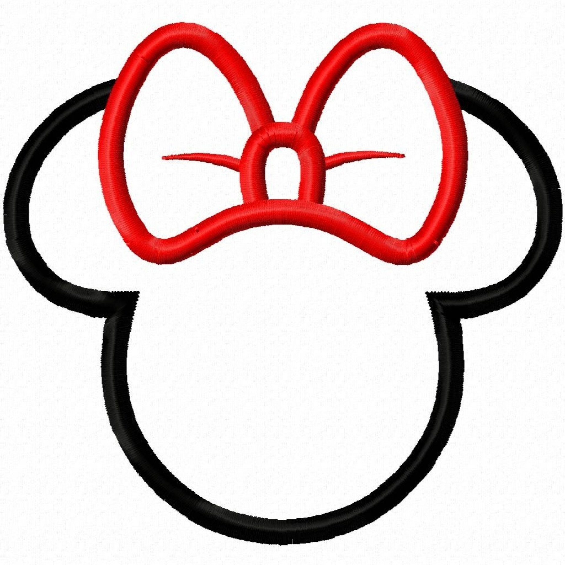 Minnie Mouse Bow Outline Minnie Mouse Bow Template Clipart Best