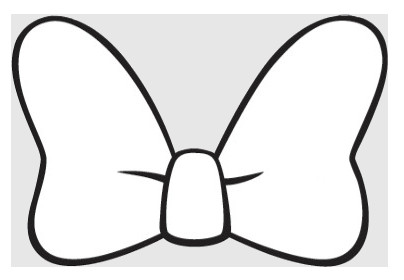 Minnie Mouse Bow Template Minnie Mouse Bow Silhouette at Getdrawings