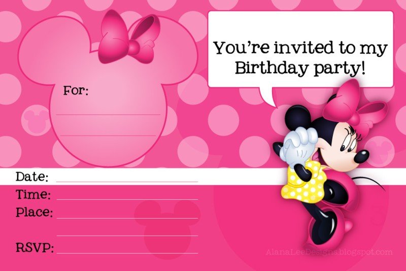 Minnie Mouse Invitation Maker 32 Superb Minnie Mouse Birthday Invitations