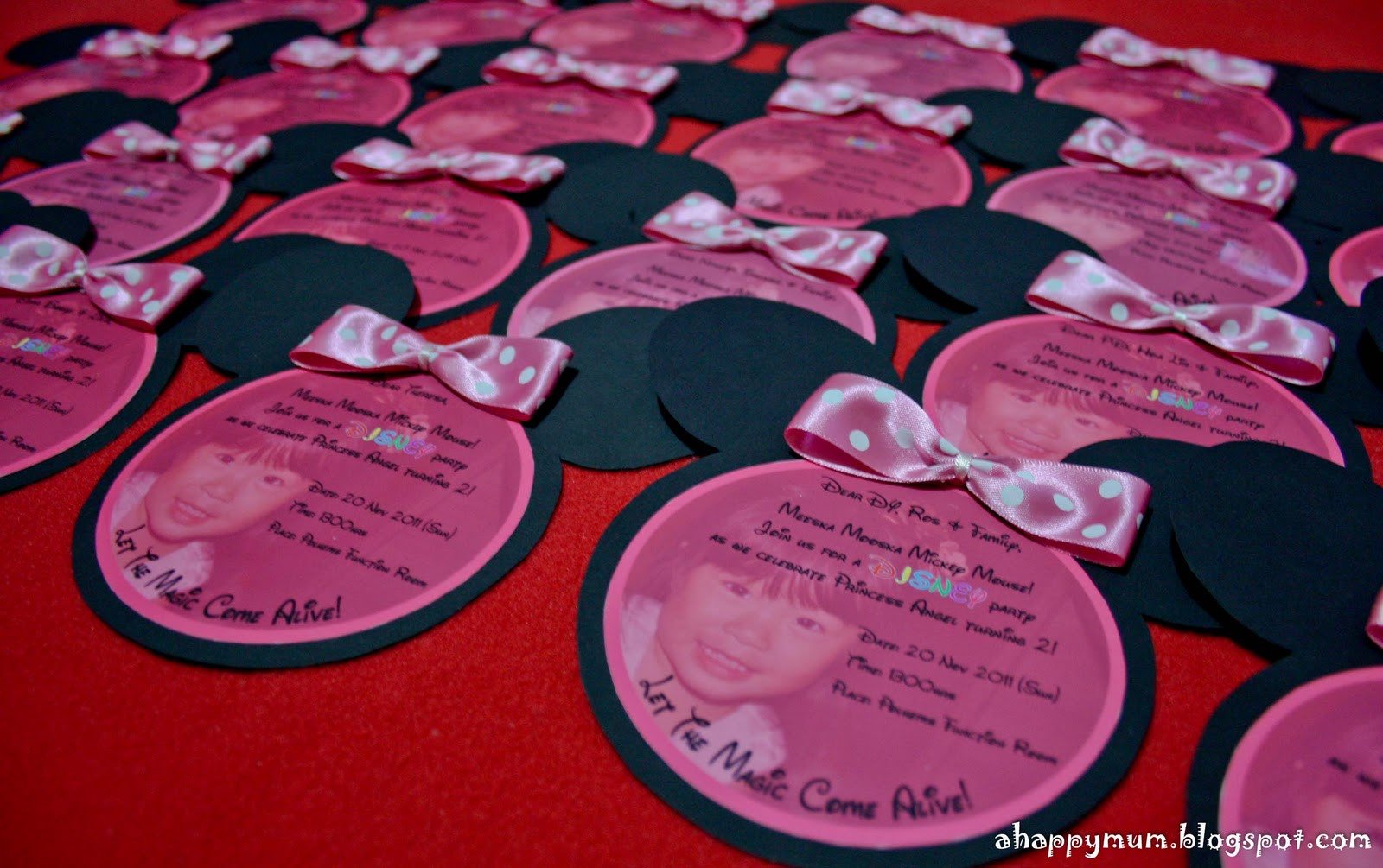 Minnie Mouse Invitation Maker A Happy Mum