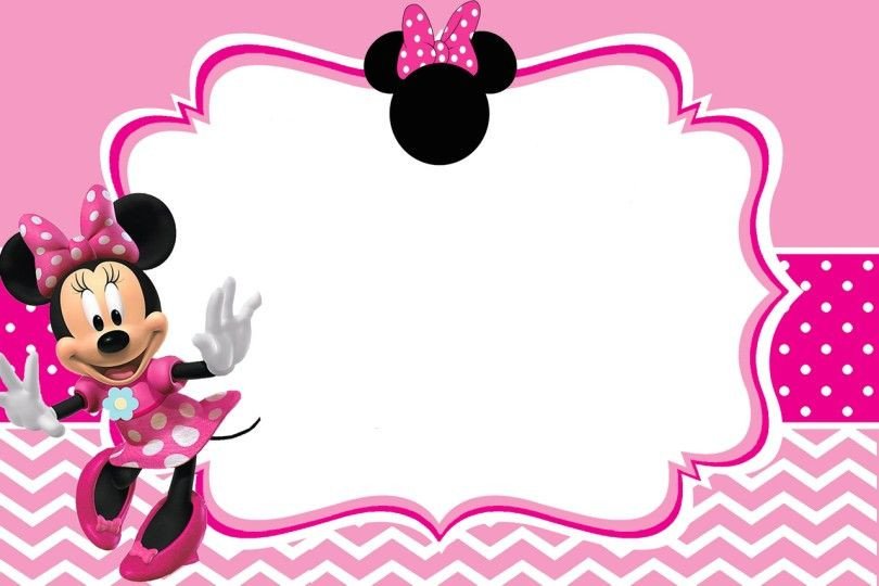 Minnie Mouse Invitation Maker Free Printable Minnie Mouse Pinky Birthday Invitation