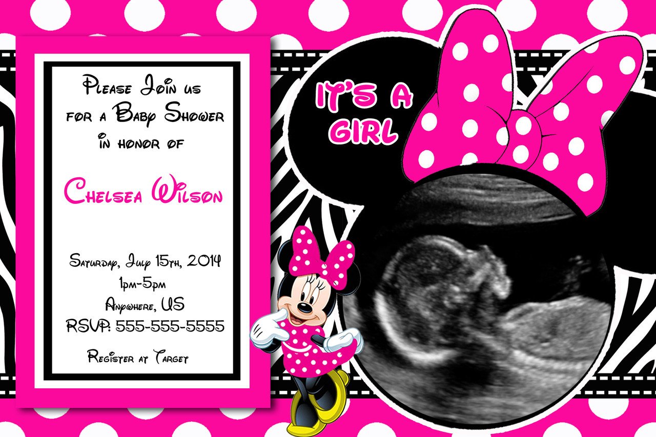 Minnie Mouse Invitation Maker Minnie Mouse Baby Shower Invitation Maker Minnie Mouse