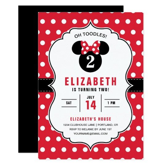Minnie Mouse Invitation Maker Minnie Mouse Birthday Invitation Maker Best Invitation