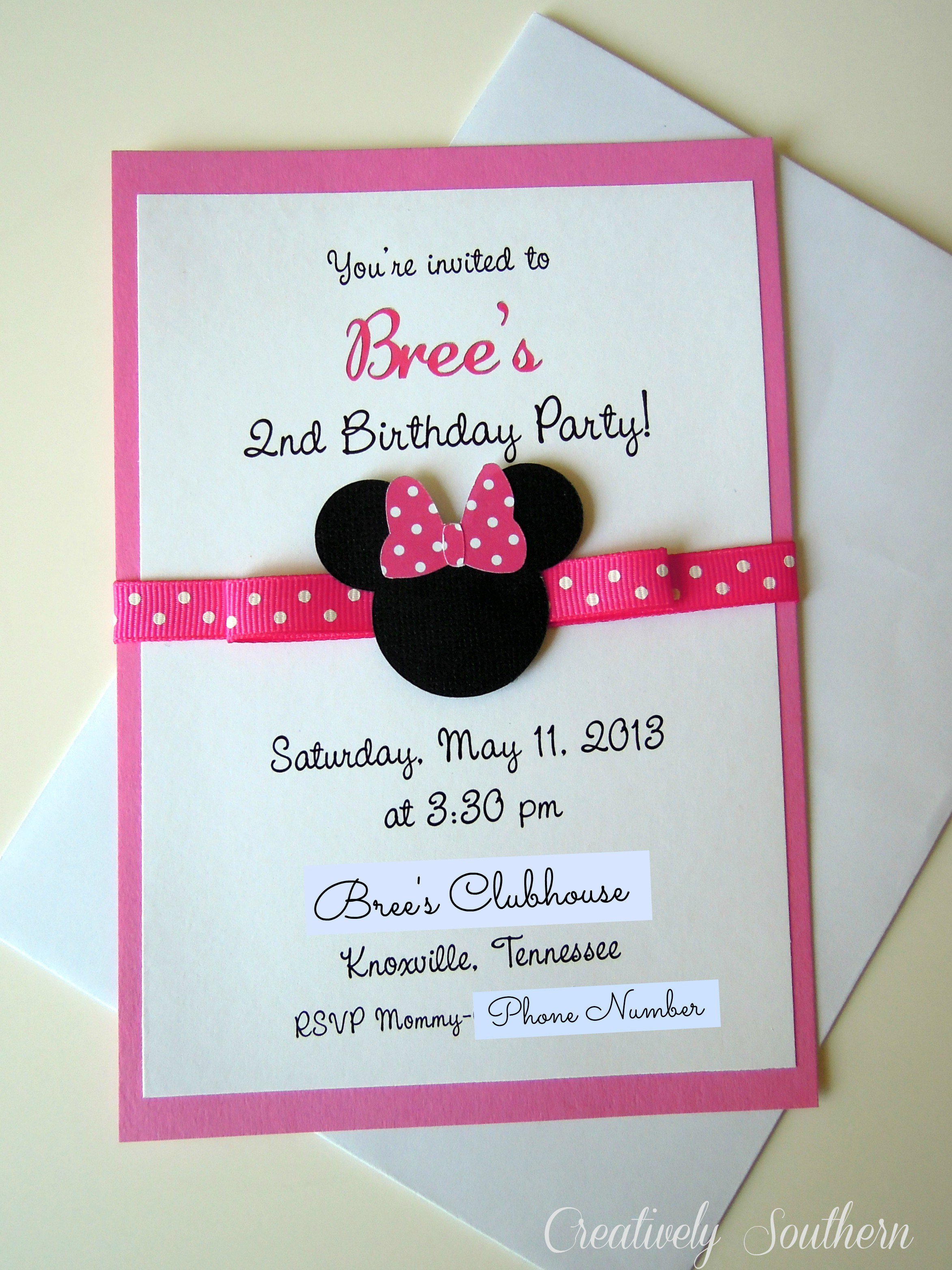 Minnie Mouse Invitation Maker Minnie Mouse Free Invitation Maker