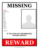 Missing Person Flyer Template Missing Person Flyers