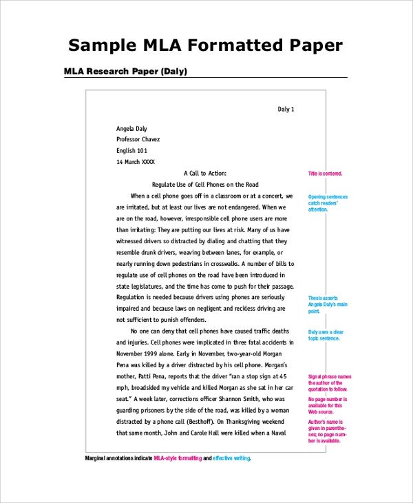 Mla format Outline Template Sample Mla Outline 6 Documents In Pdf Word